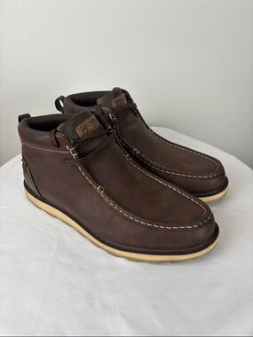 Joe’s Jeans Brown Moc Toe Chukka Boots Men’s Size 10.5 Casual Lace Up Shoes